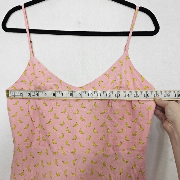 Zara Pink Banana Geometric Print Sleeveless Romper Large - Picture 9 of 12